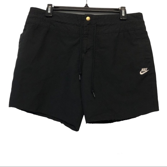 Nike Black Lightweight Cutoff Shorts - Picture 1 of 5